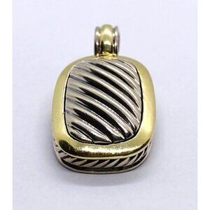 SOLD!!! David Yurman Albion Cable Sterling 925 750 Yellow Gold Cable Enhancer